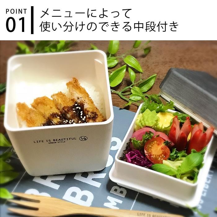 お弁当箱 2段 ランチボックス 日本製 おしゃれ 電子レンジ対応 食洗機