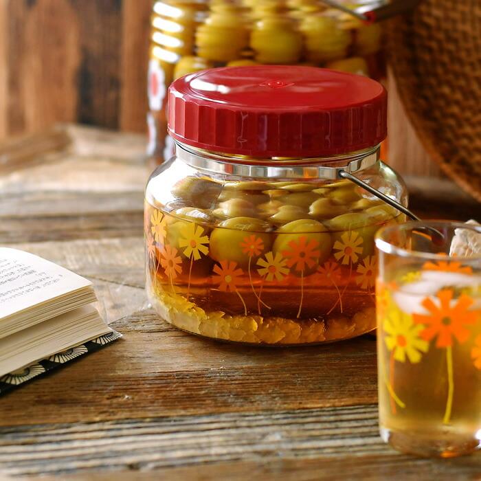 石塚硝子 アデリアレトロ 貯蔵びん 1L ガラス 保存容器 丸型 果実酒 瓶