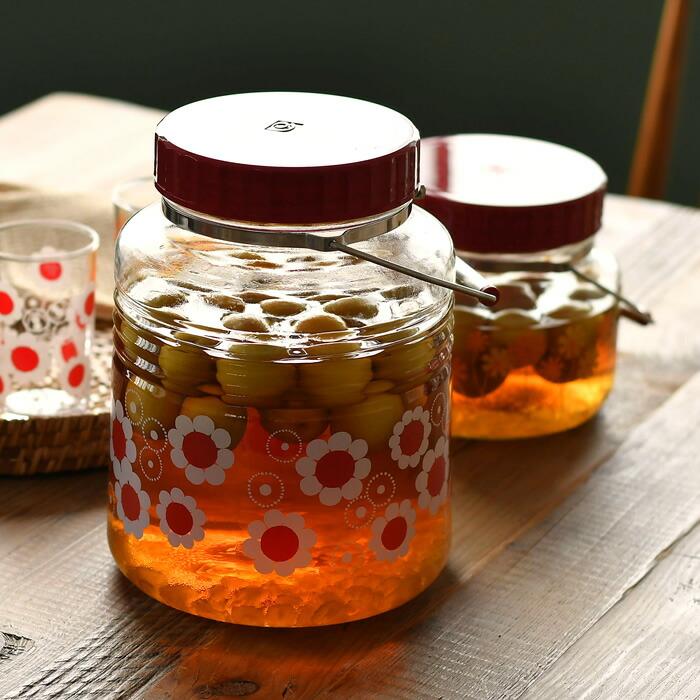 石塚硝子 アデリアレトロ 貯蔵びん 3L レードル付き キャニスター 保存