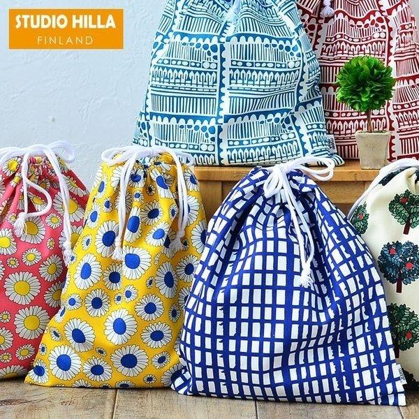 巾着袋 スタジオヒッラ 巾着 大 体操着 体操服 女の子 北欧 日本製 かわいい 大人