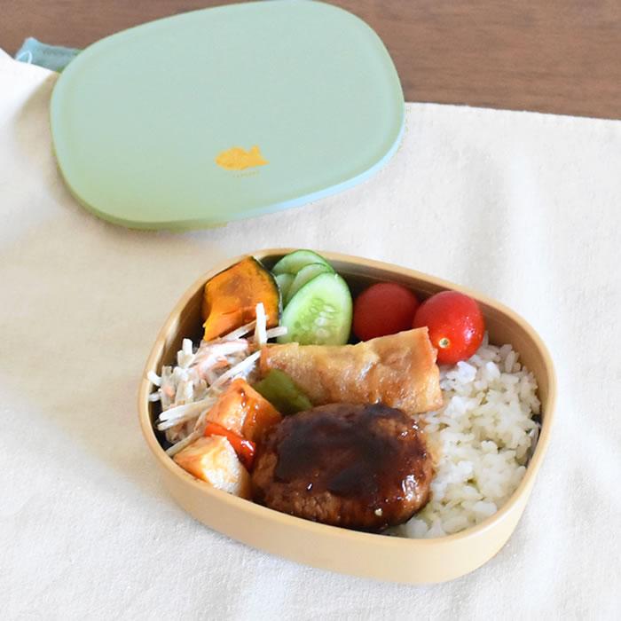 サブヒロモリ お弁当箱 おしゃれ きちじつ 木目一段弁当 お弁当箱