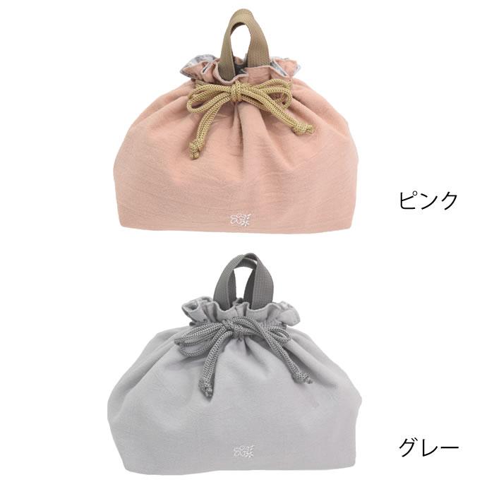 サブヒロモリ ランチバッグ 保冷 はなごろも ハンドル付き巾着 弁当袋