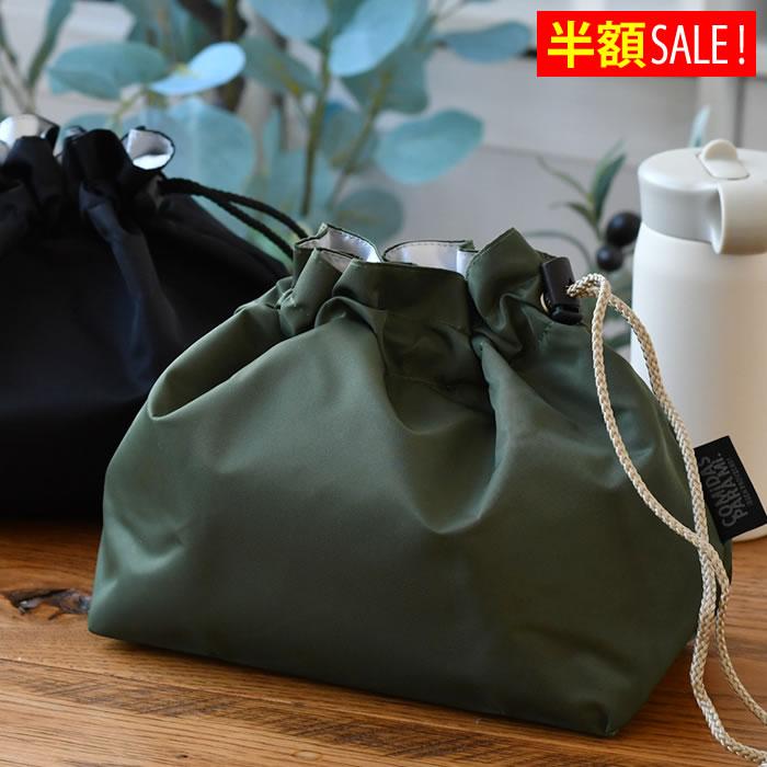 サブヒロモリ [半額SALE]コミダス 片引きランチ巾着 男性 ブラック