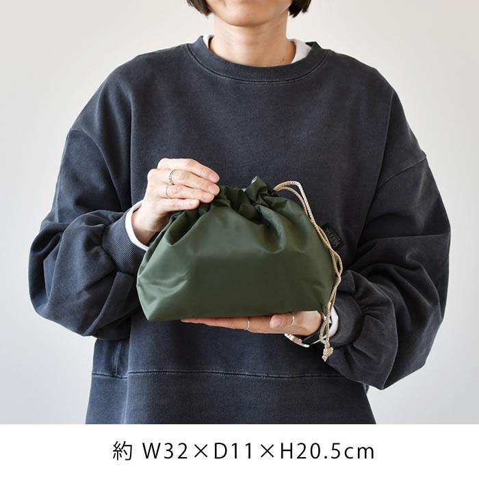 サブヒロモリ [半額SALE]コミダス 片引きランチ巾着 男性 ブラック