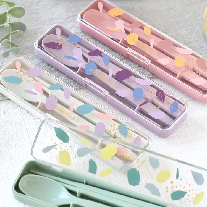 サブヒロモリ 箸 スプーン セット アクアレール 抗菌コンビセット