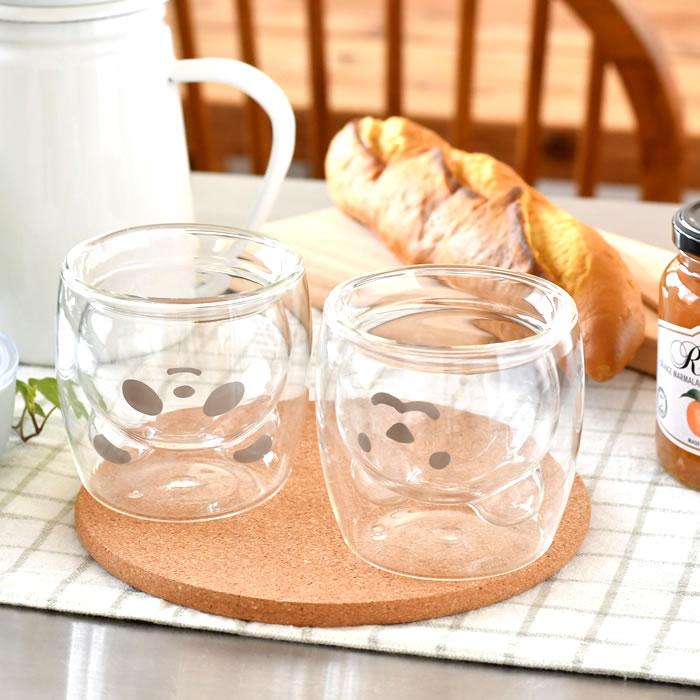 サブヒロモリ グラス おしゃれ ムームー ダブルウォールグラス グラス