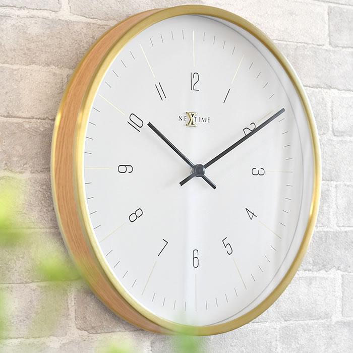 美品★掛け時計★かけ時計★NEXTIME★北欧★ヴィンテージ★レア★ガラス★透明 時計 掛け NEXTIME NXT-J025 掛け時計 おしゃれ ウォールクロック 静か