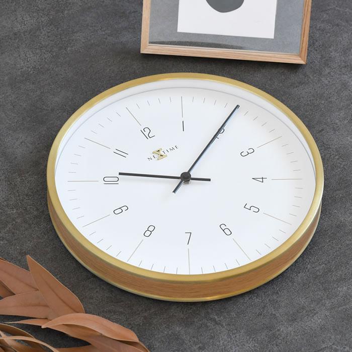 美品★掛け時計★かけ時計★NEXTIME★北欧★ヴィンテージ★レア★ガラス★透明 時計 掛け NEXTIME NXT-J025 掛け時計 おしゃれ ウォールクロック 静か