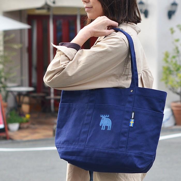 moz（モズ） トートバッグ マザーズバッグ 帆布 トート L デニム