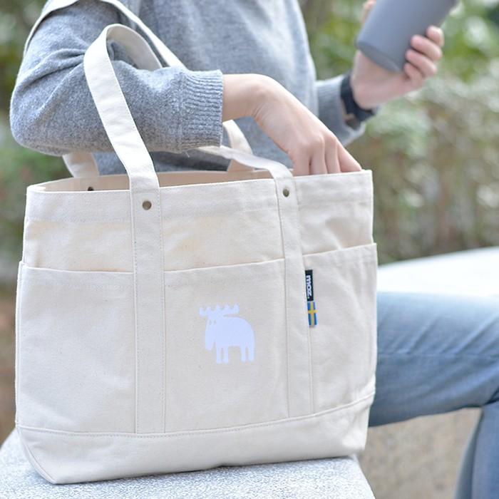 moz（モズ） トートバッグ マザーズバッグ 帆布 トート L デニム