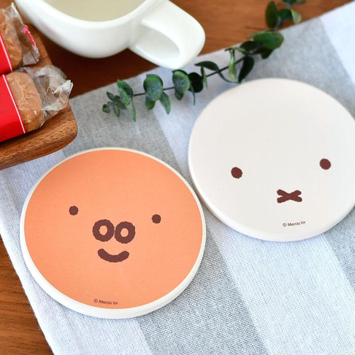 コースター おしゃれ 吸水 miffy ミッフィー ディック・ブルーナ 陶器