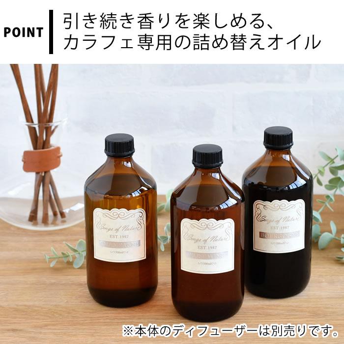 Carafe カラフェ レフィル ディフューザー 詰め替え 大容量 500ml