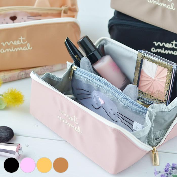 マルチポーチ 化粧ポーチ メイクポーチ Pacapo パカポ アニマル 大容量 おしゃれ 大きめ かわいい 小物入れ ギフト プレゼント ペンケース レディース 雑貨ショップドットコム 通販 Yahoo ショッピング