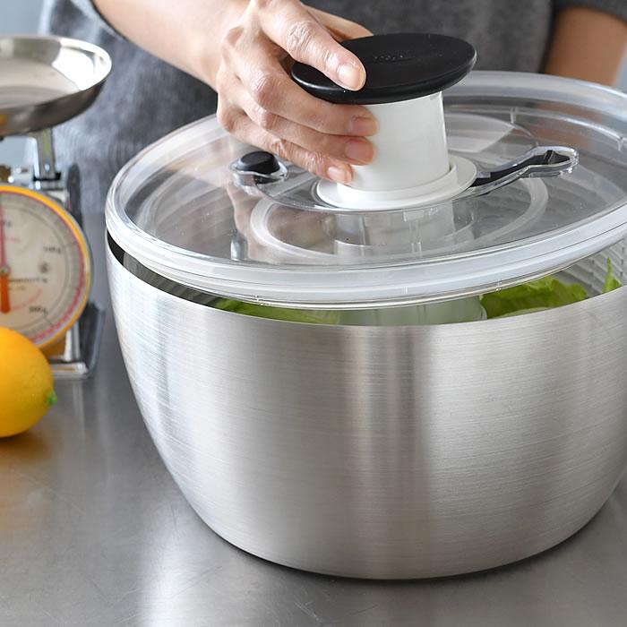 OXO(キッチン用品) サラダ 水切り ステンレスサラダスピナー OXO(キッチン用品) サラダ 水切り ステンレスサラダスピナー