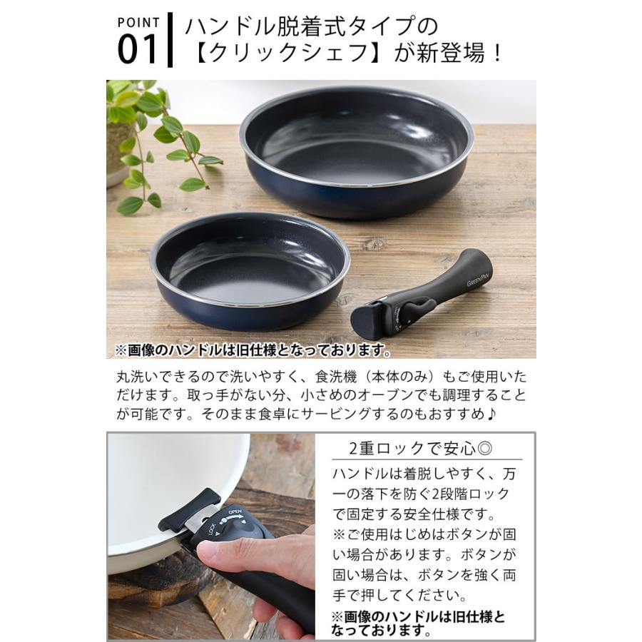 GREEN PAN（グリーンパン） セット クリックシェフ 4点セット