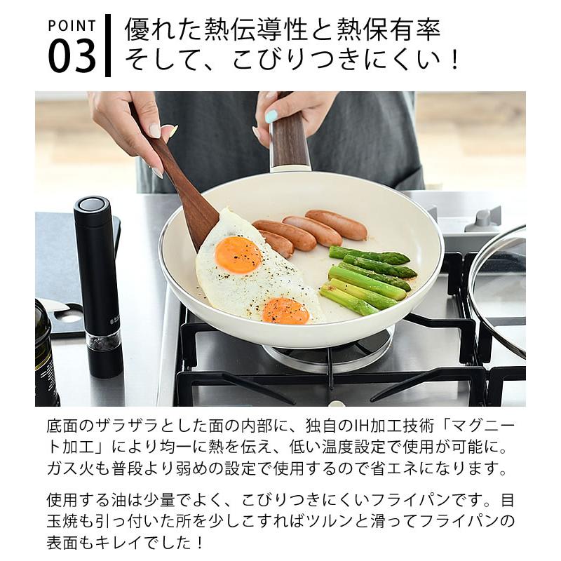 GREENPAN グリーンパン フライパン ウッドビー 24cm IH ガス対応 グリーンパン公式ショップ】 ウッドビー フライパン 24cm IH