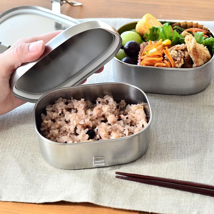工房アイザワ お弁当箱 ステンレス 角型ランチボックス 小2段 工房アイザワ お弁当箱 ステンレス 角型ランチボックス 小2段
