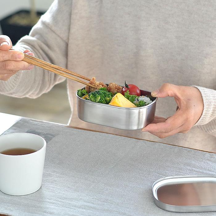 工房アイザワ お弁当箱 ステンレス 角型 フードボックス 小 1段 70265