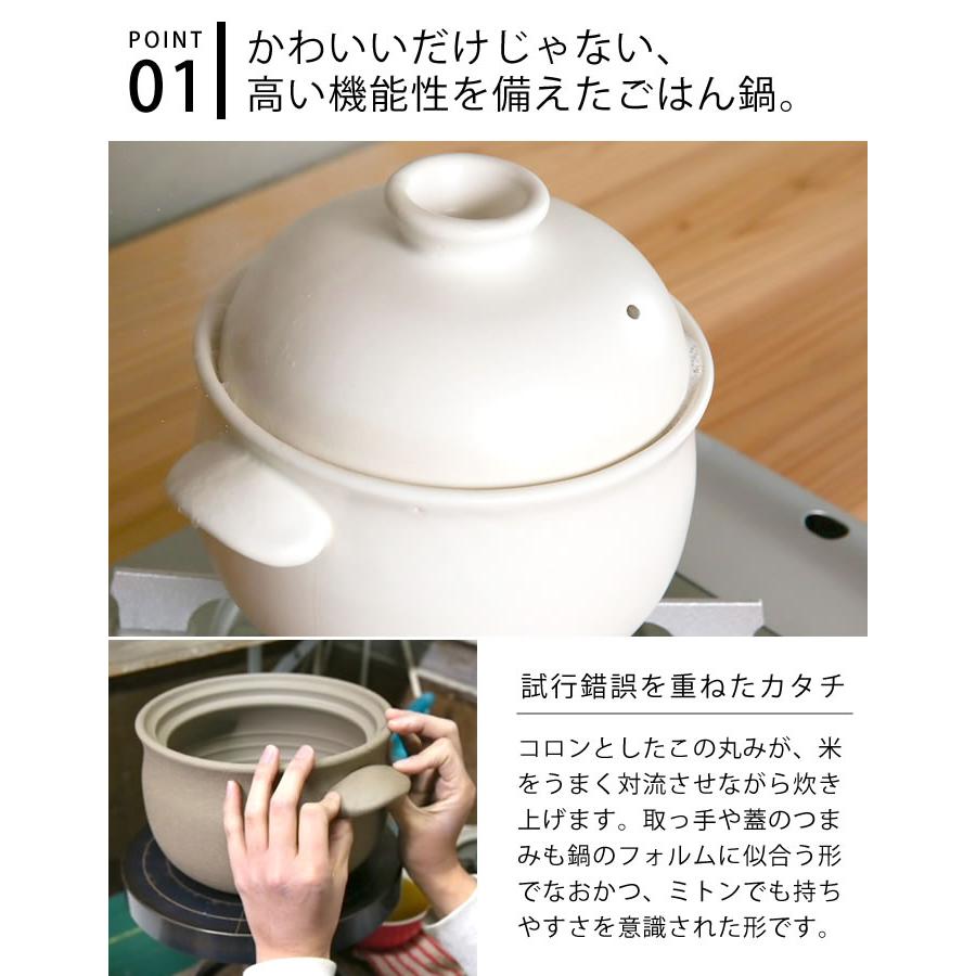 たいせい窯 ごはん鍋 1合 ご飯 土鍋 萬古焼 炊飯 鍋 日本製 1人用 電子