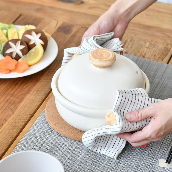 ばんこの土鍋 小 萬古焼 土鍋 6号 陶器 電子レンジ対応 おしゃれ 日本