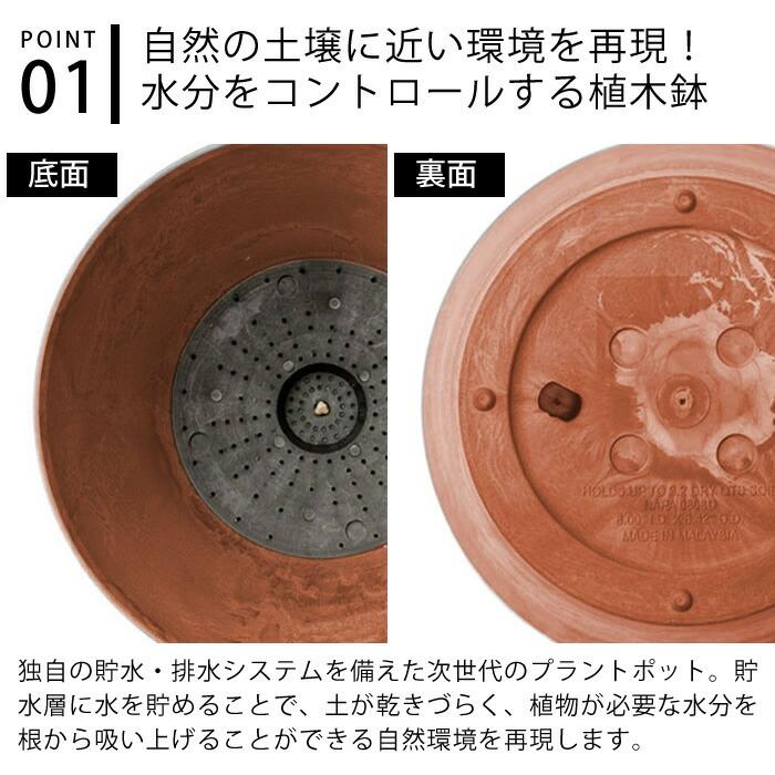 植木鉢 amabro アートストーン LLサイズ ART STONE プランター 12号 13号 花 鉢 おしゃれ 大型 軽量 鉢カバー 給水 排水 アマブロ 陶器風 屋内 屋外 鉢植え｜zakkashopcom｜04