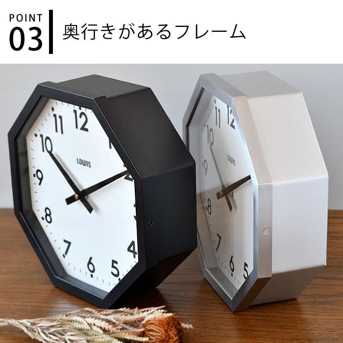 DETAIL（ディテール） 時計 壁掛け ルイス オクタゴン クロック