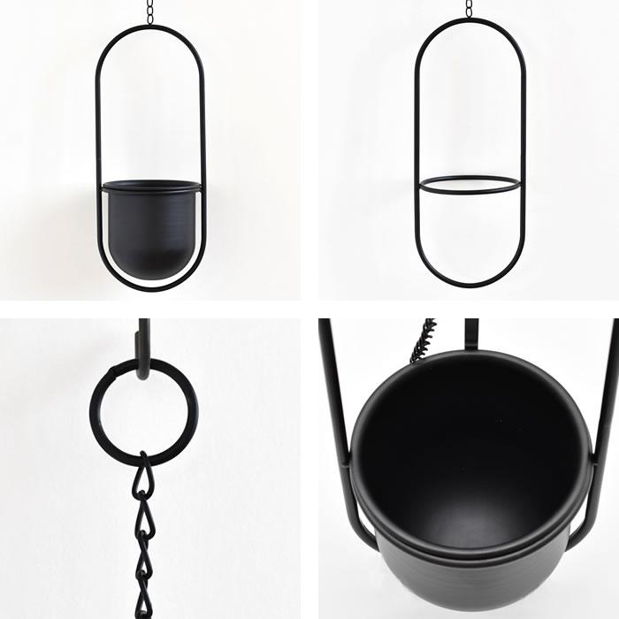 ハンギング プランター おしゃれ ファンヌ オーバルハンギング 15cm