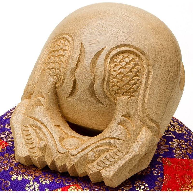 仏具  木魚セット  6寸  クスノキ材質 楽天市場】木魚セット【本楠 上彫り】6寸 一式（布団1尺、撥