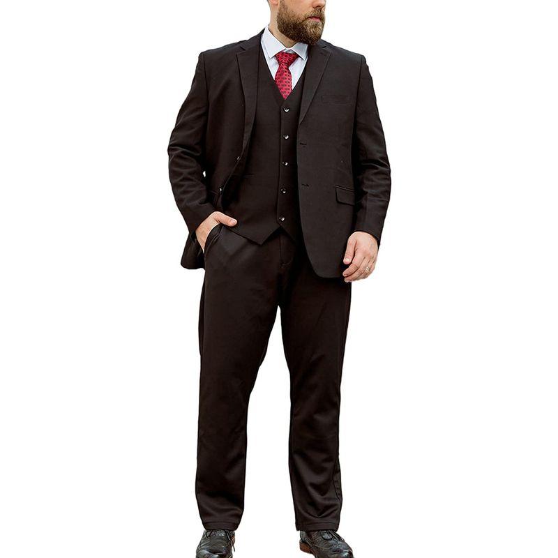 あすつく】Evrsutu メンズ スーツ 人気 おおきい スリーピース ベスト