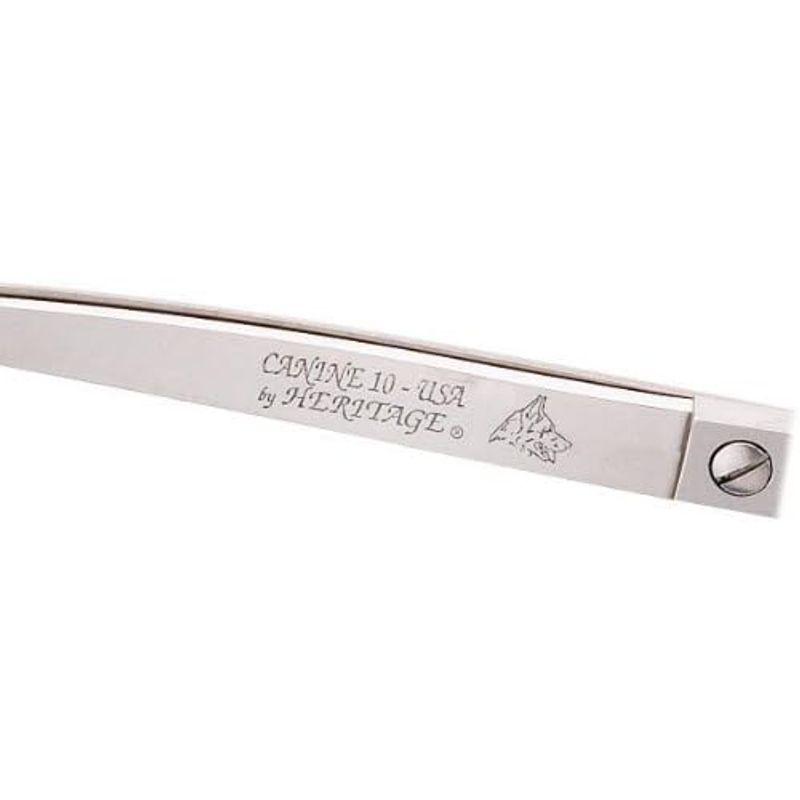 限定版限定版Heritage Stainless Steel Canine Collection Pet Curved Shears, 10-Inch お手入れ用品 HERITAGE CUTLERY ハサミ