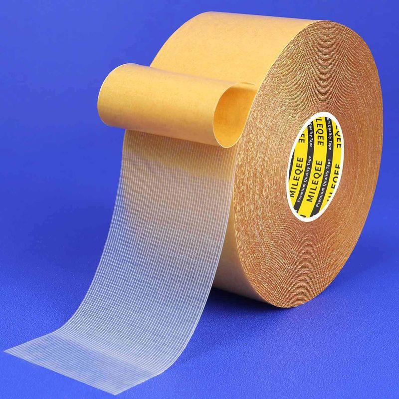 公式ショップ公式ショップMILEQEE両面粘着布ダクトテープ粘着性が高く丈夫で丈夫なカーペットテープ残留物がなく簡単に剥がせる多目的耐久性テープ破れやすい  梱包、テープ