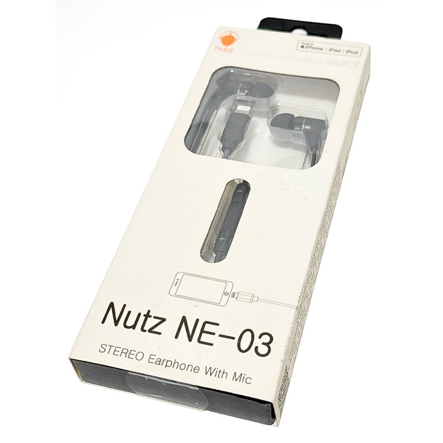 Nutz NE-03 リモコンマイク付き イヤホン ライトニング端子 iPhone