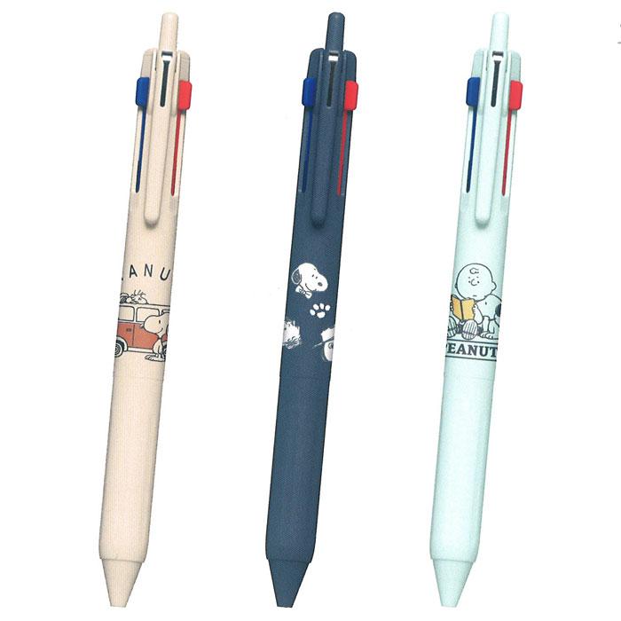 カミオジャパン ジェットストリーム スヌーピー 迷わず黒が使える3色