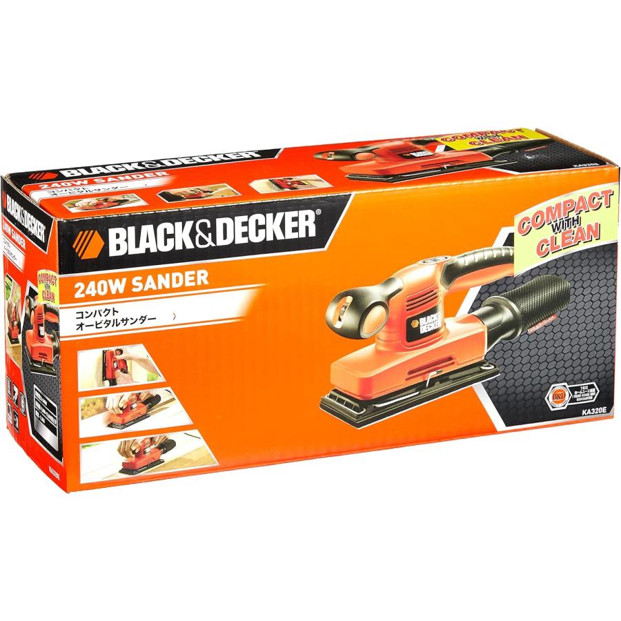 ブラックアンドデッカー コード式 コンパクト オービタルサンダー DIY
