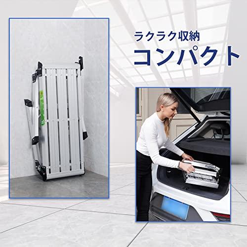 RIKADE アルミ足場台 洗車台 軽量 アルミ脚立 立ち馬アルミ 作業台