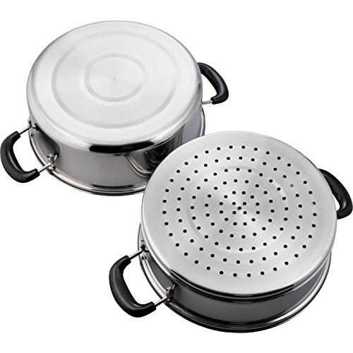 和平フレイズ 二段蒸し器 ヴェンセ 26cm ガラス蓋付 IH対応 ステンレス VR-8182 2zzhgl6 Amazon｜和平フレイズ 二段蒸し器 ヴェンセ 26cm ガラス蓋付 IH