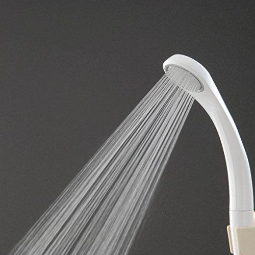 SANEI 低水圧用シャワーセット 節水率25% 勢いアップ ホワイト 長さ1.6