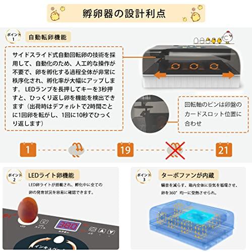 SOHAPI インキュベーター 自動孵卵器 孵化器 自動転卵 大容量 照 SOHAPI インキュベーター 自動孵卵器 孵化器 自動転卵 大容量 照