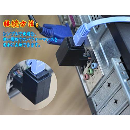 CERRXIAN LANアダプター RJ45アダプター 90度RJ45イーサネット LANオス 