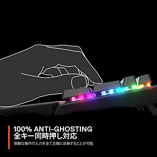 SteelSeries ゲーミングキーボード 有線 ハイブリッドメカニカルスイッチ 日本語配列 有機ELディスプレイ搭載 Apex 5 6453の画像