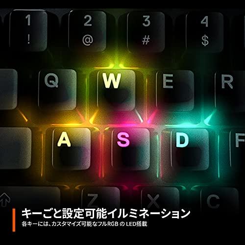 SteelSeries ゲーミングキーボード 有線 ハイブリッドメカニカルスイッチ 日本語配列 有機ELディスプレイ搭載 Apex 5 6453の画像