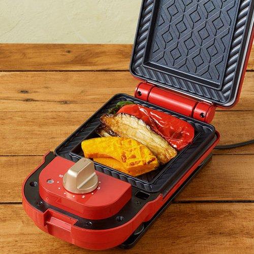 新品！ブルーノ BRUNO ホットサンドメーカー シングル レッド（BOE043 BRUNO([カデン]ブルーノ) / ホットサンドメーカー シングル BOE043-RD