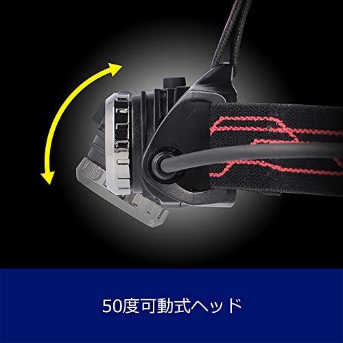 GENTOS(ジェントス) LED ヘッドライト USB充電式 明るさ450