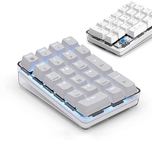 テンキーパッド青軸メカニカルポータブルUSB着脱式 5000万回高耐久