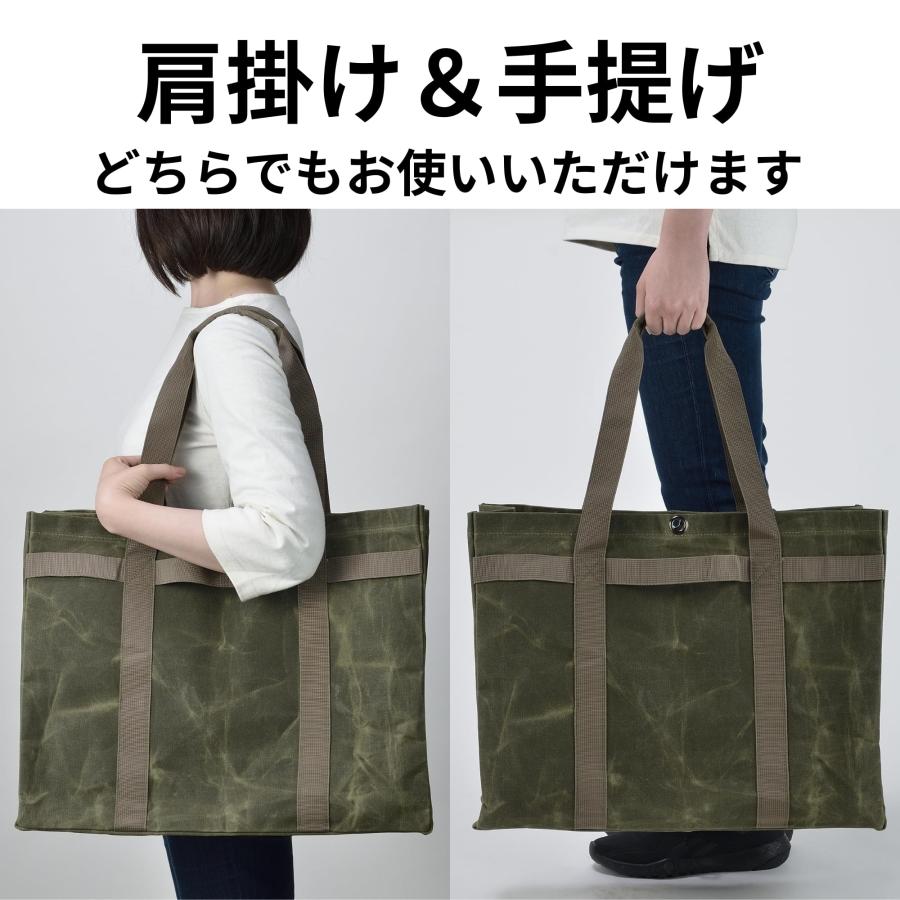 高儀(Takagi) KANUCHI OUTDOOR パラフィン帆布 ラージ トートバッグ