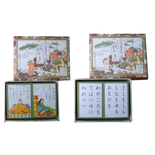 小倉百人一首 歌かるた 標準取札・読札 組 : 雑貨Victor - 通販
