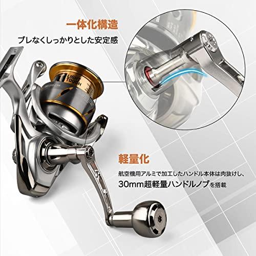 ゴメクサス スピニングリール ハンドル 57mm ダイワ リール用 シングル