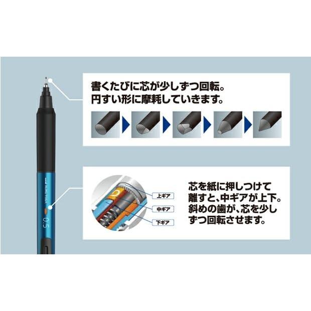 あ*す様 三菱鉛筆　uni クルトガ　シャープペン　セット　限定 uni 三菱鉛筆 シャーペン クルトガ KS 0.3mm アイスブルー M3KS1P.32