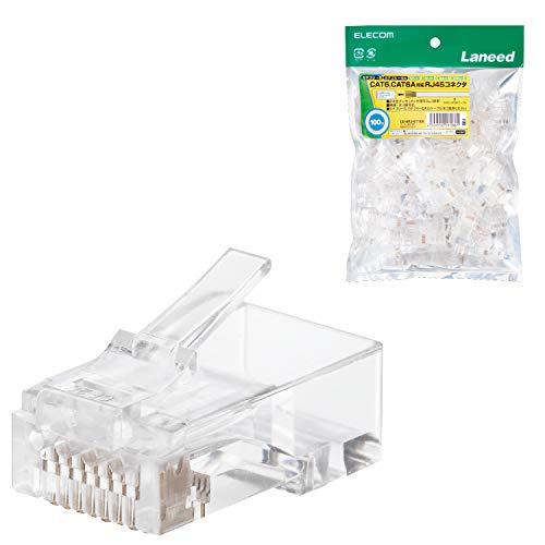 エレコム RJ45コネクタ CAT6・CAT6A対応 単線・ヨリ線対応 100個
