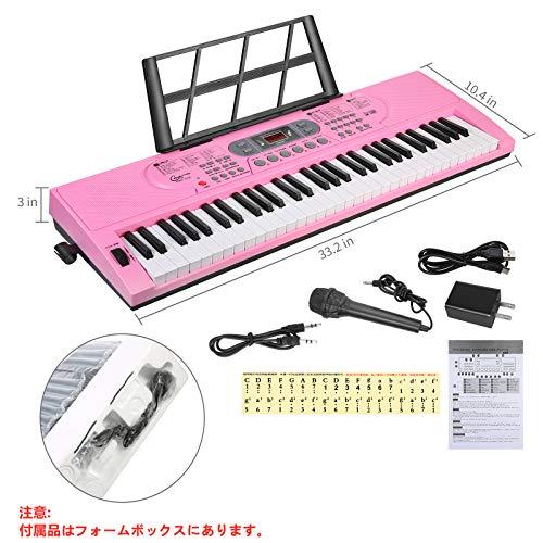 Hricaneキーボード61鍵盤  キーボード ピアノ  電子ピアノ 61鍵盤 51k+GjGM8JL.jpg